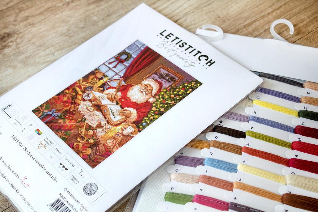 Counted Cross Stitch Kit The List of naughty and nice Leti951