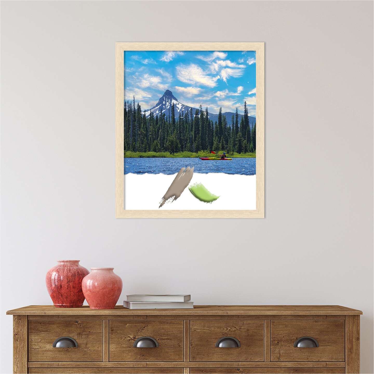 Woodgrain Stripe Wood Picture Frame