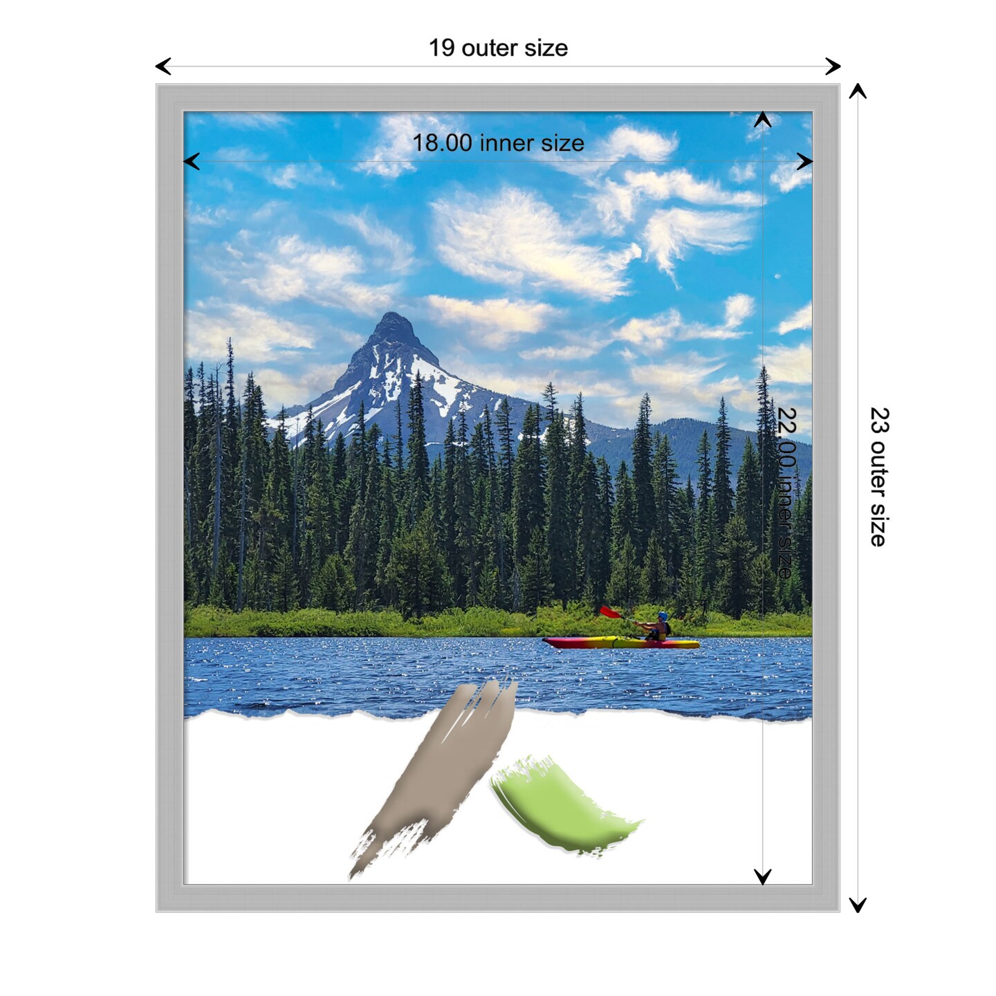 Hera Chrome Picture Frame, Photo Frame, Art Frame