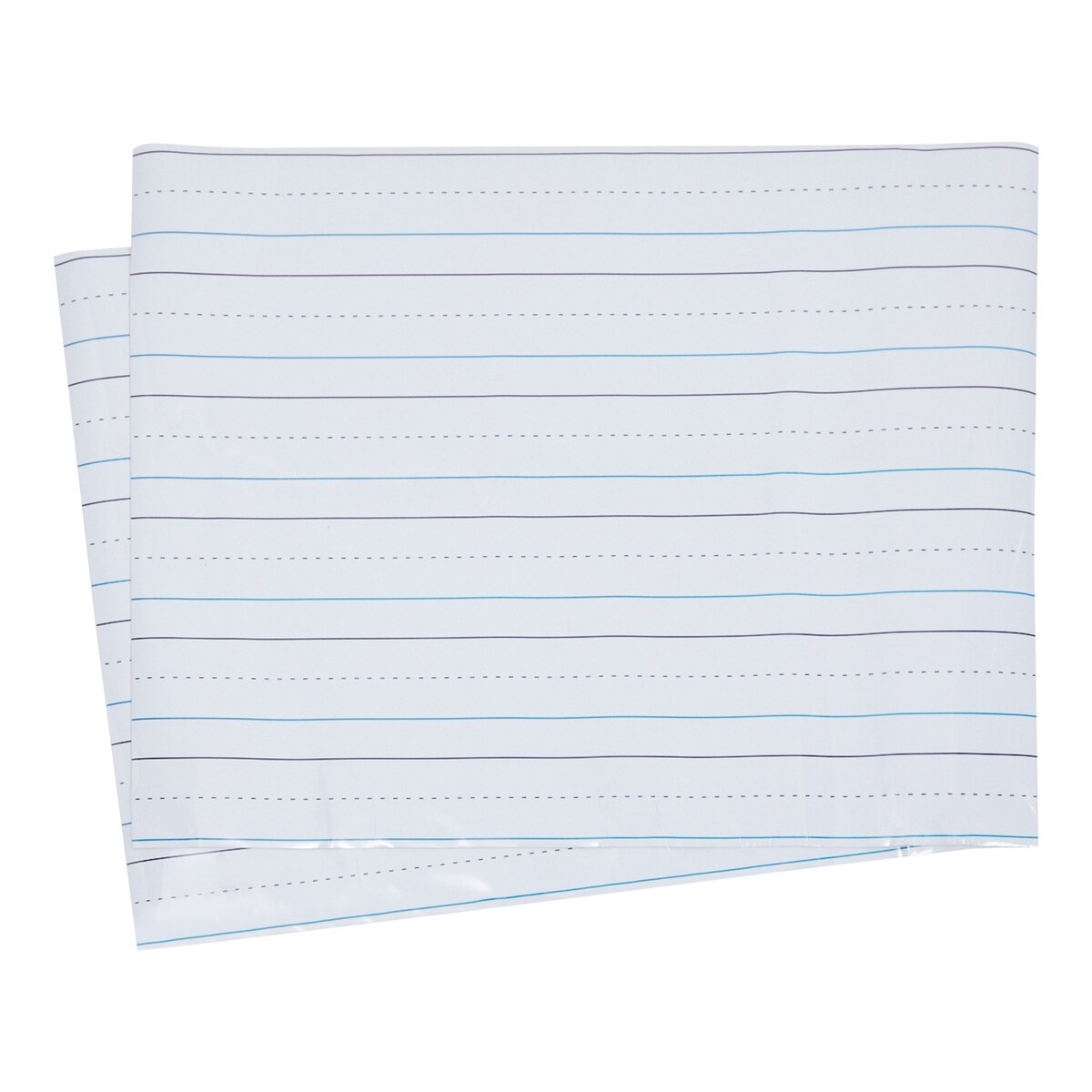 2 Sheets of Magnetic Lined Handwriting Paper for Whiteboard, Dry