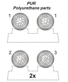 CMK  1/72 Opel Blitz wheels for Roden 1/72