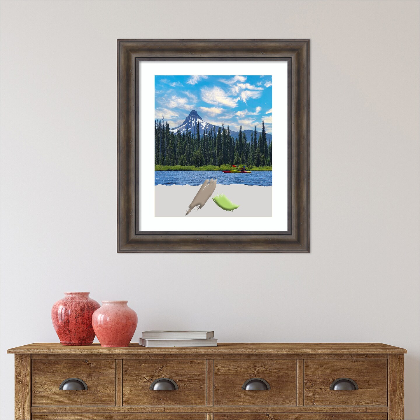 Rustic Pine Wood Picture Frame, Photo Frame, Art Frame