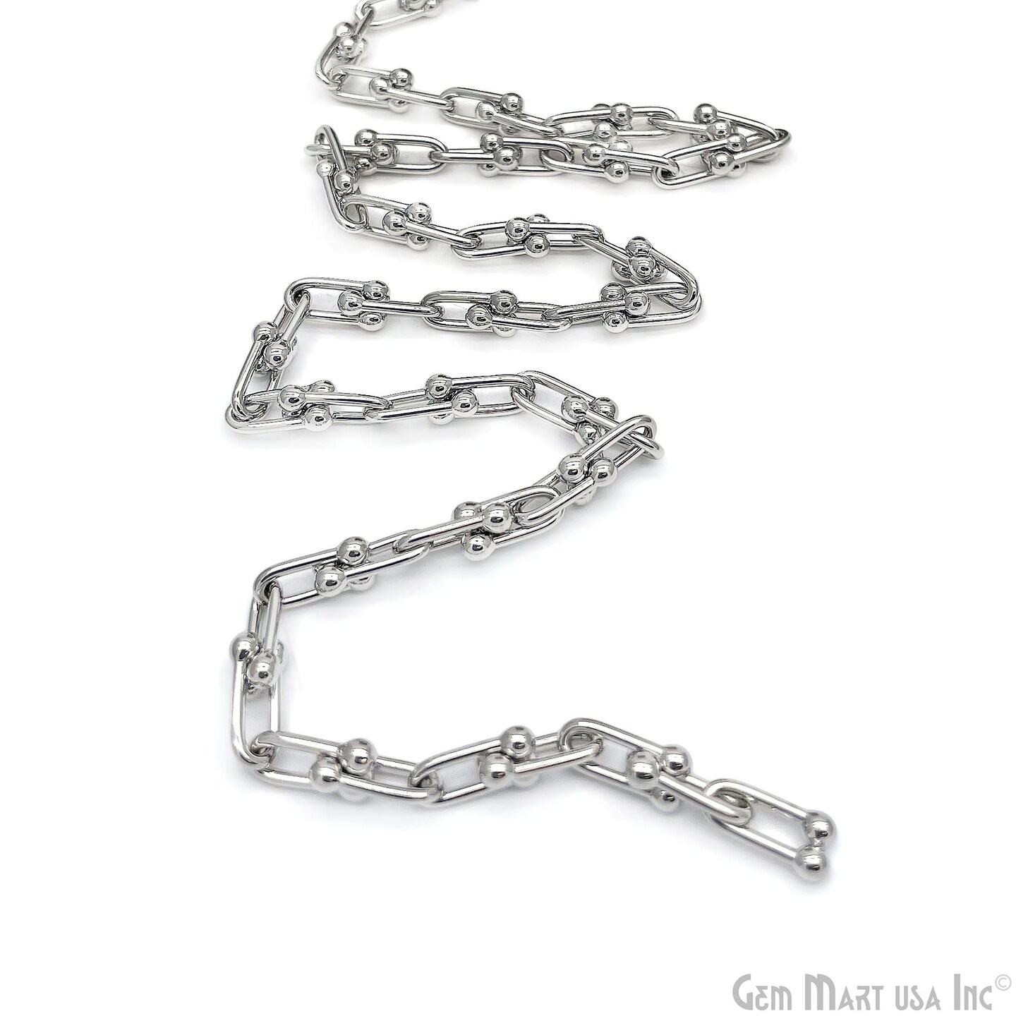Silver Finding Chain, Silver Plated DIY Jewelry Chain, DIY Necklace Chain, Assorted Styles, 1 foot, GemMartUSA (SPCH)