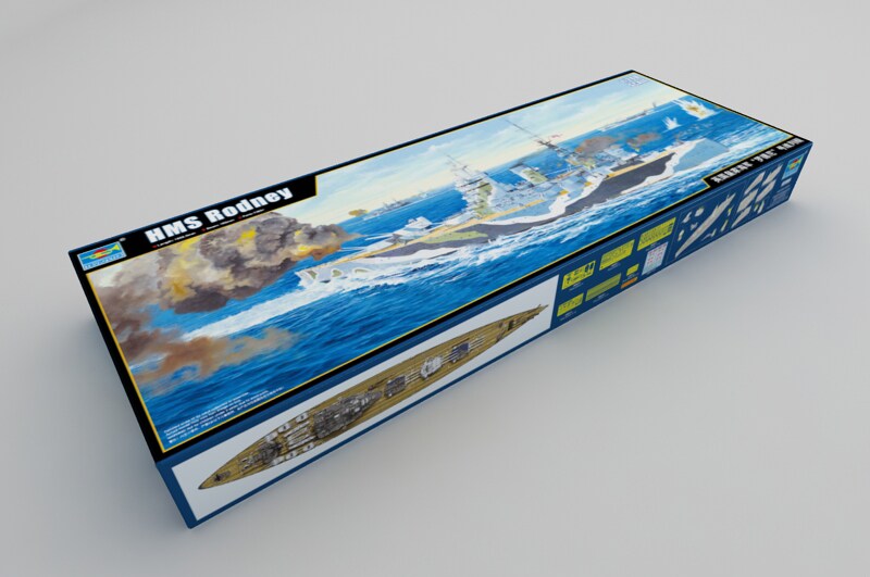 Trumpeter 1/200 HMS Rodney British WWII Battleship Plastic Model