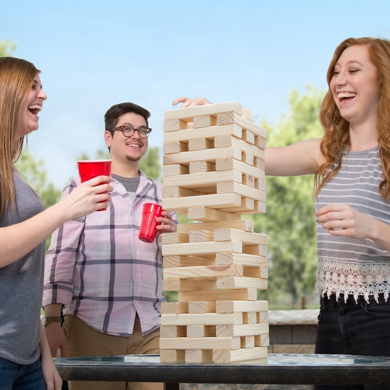 Hey! Play!   Large Nontraditional Tumbling Towers
