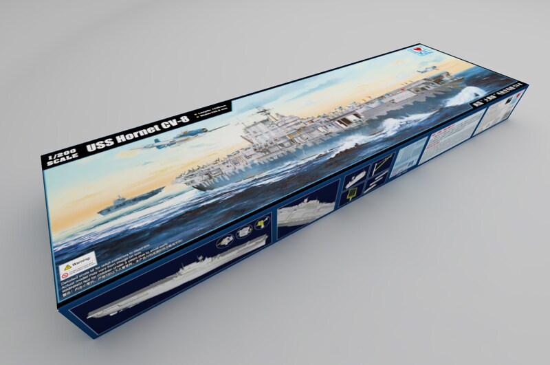 I Love Kits  1/200 USS Hornet CV-8 Plastic Model