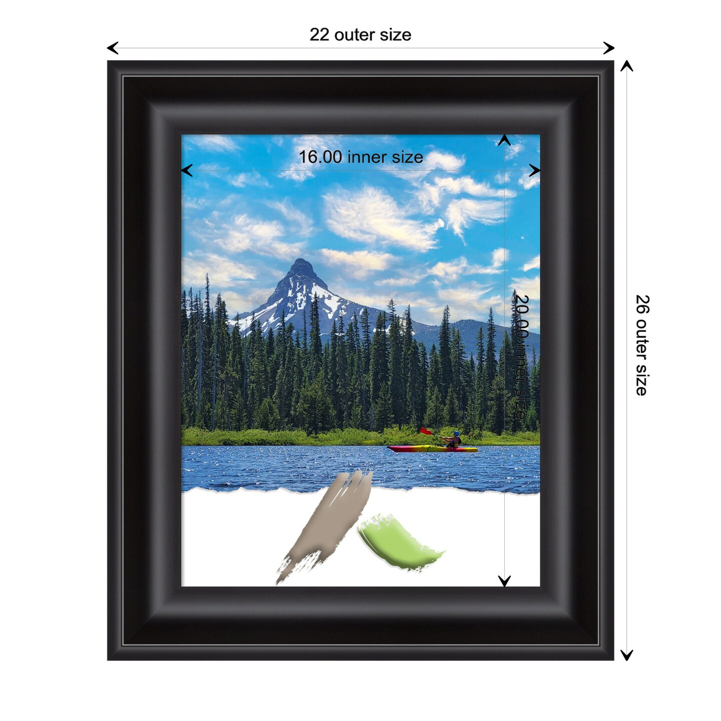 Grand Black Picture Frame, Photo Frame, Art Frame