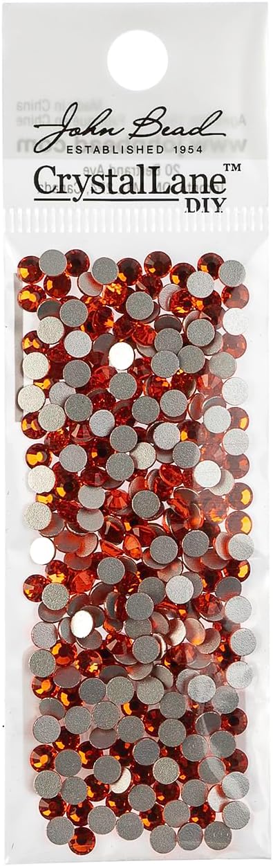 Crystal Lane DIY SS16 Glass Flatback Rhinestones, 288pcs