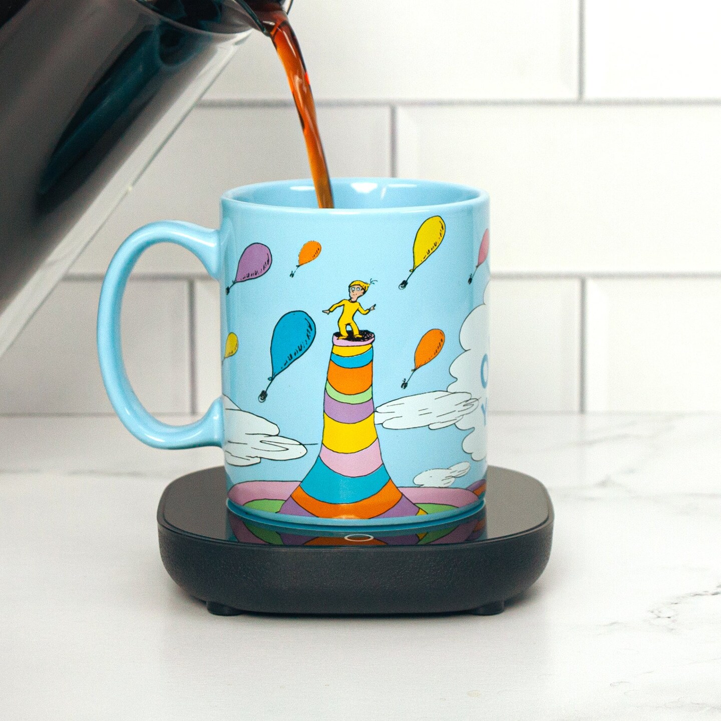 Uncanny Brands Dr. Seuss Oh, the Places You&#x27;ll Go Mug with Warmer