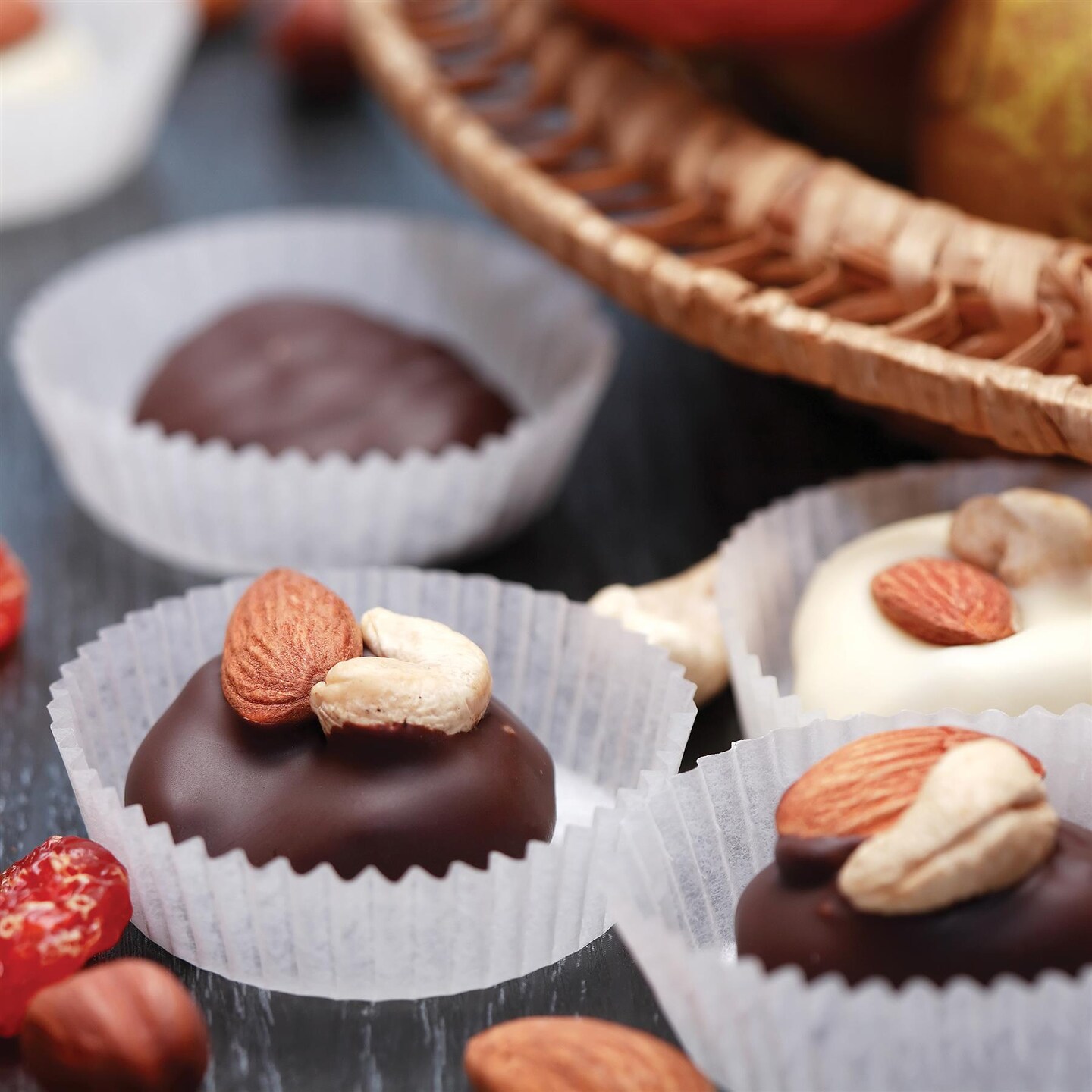 Size #601 Glassine Candy Paper Cups Brown – 1-3/4” Base, 5/8” Wall