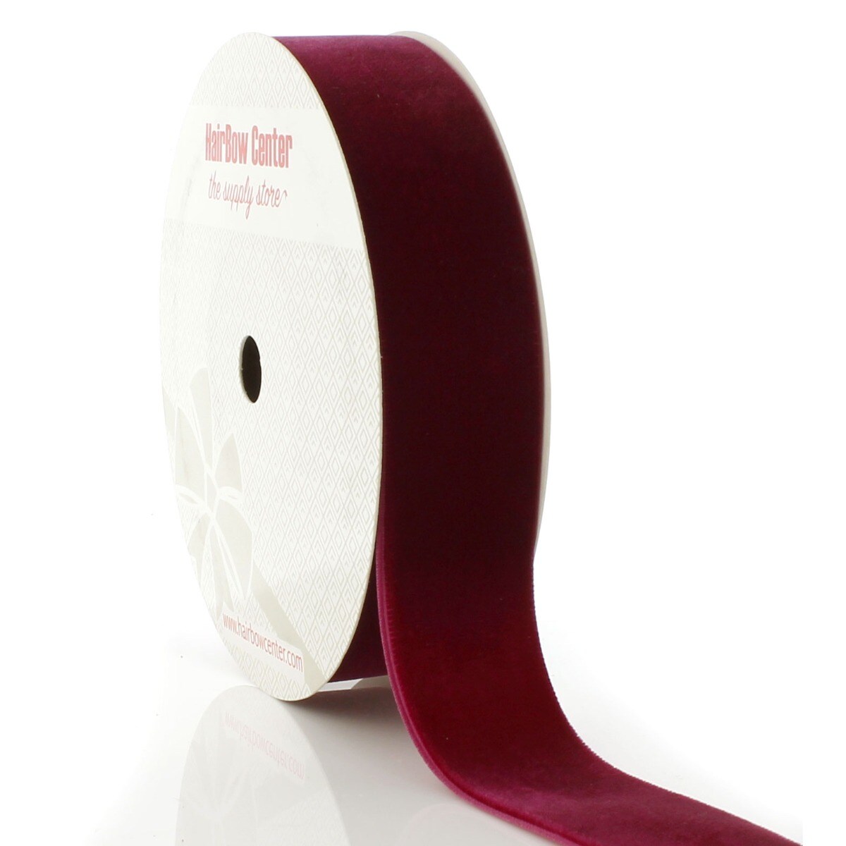 Burgundy Velvet Ribbon, 3/8 X 25Yd