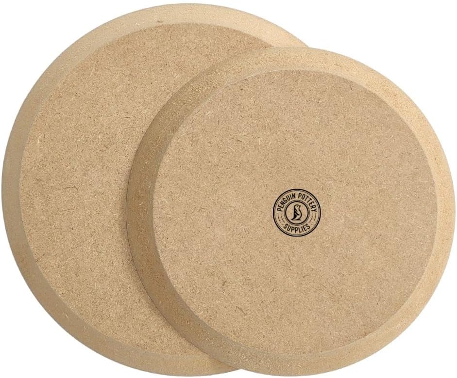 Penguin Pottery - Ceramic Mold for Clay - Handbuilding Dish Plate Slump Mold - Press Mold - Round Set - 8" and 9.5"