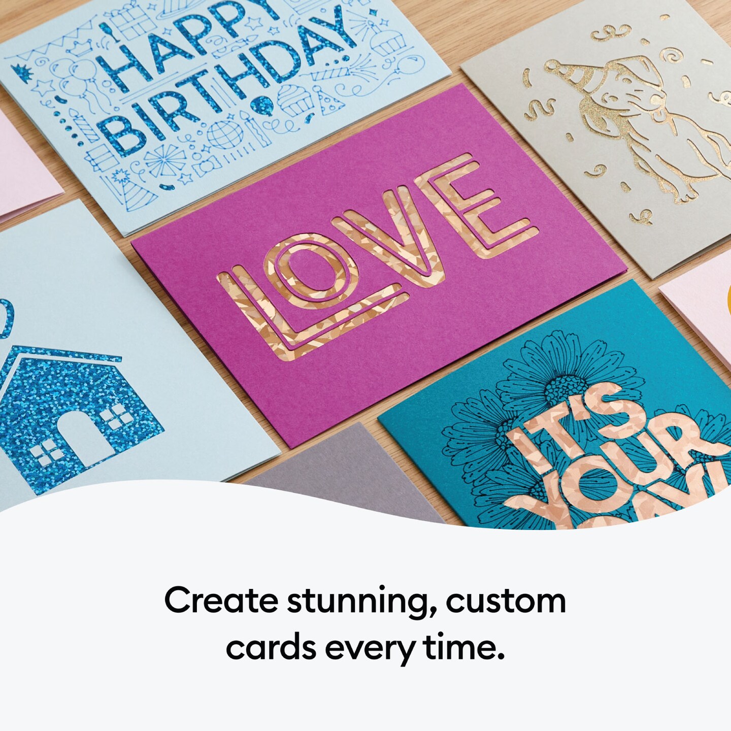Cricut Cutaway Cards, R40 Pastels Sampler 12 Count