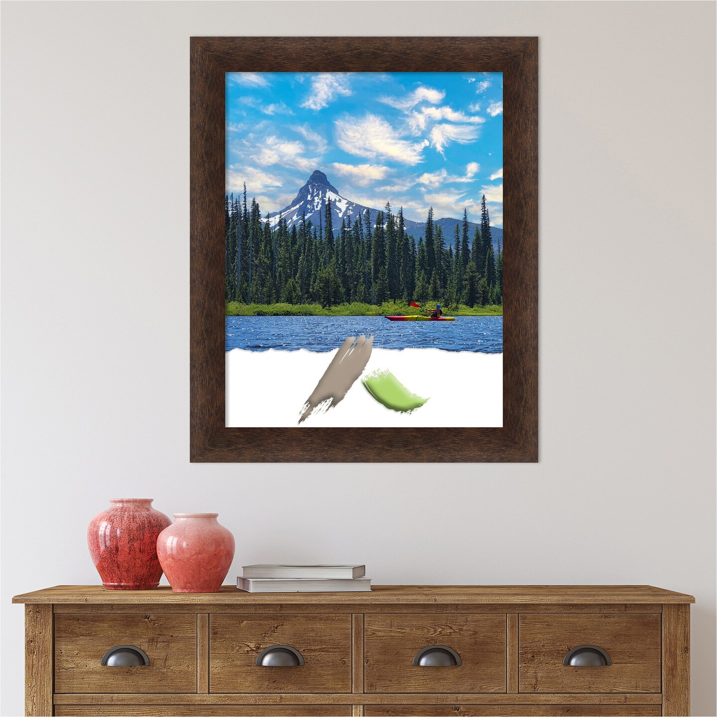 Warm Walnut Wood Picture Frame