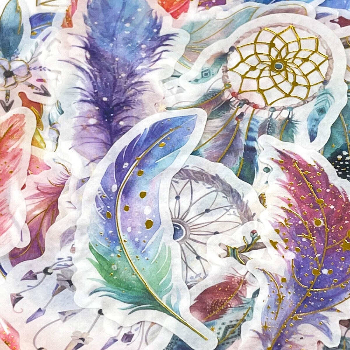 Wrapables Decorative Scrapbooking Washi Stickers, DIY Crafts for Stationery, Diary, Card Making (60 pcs)