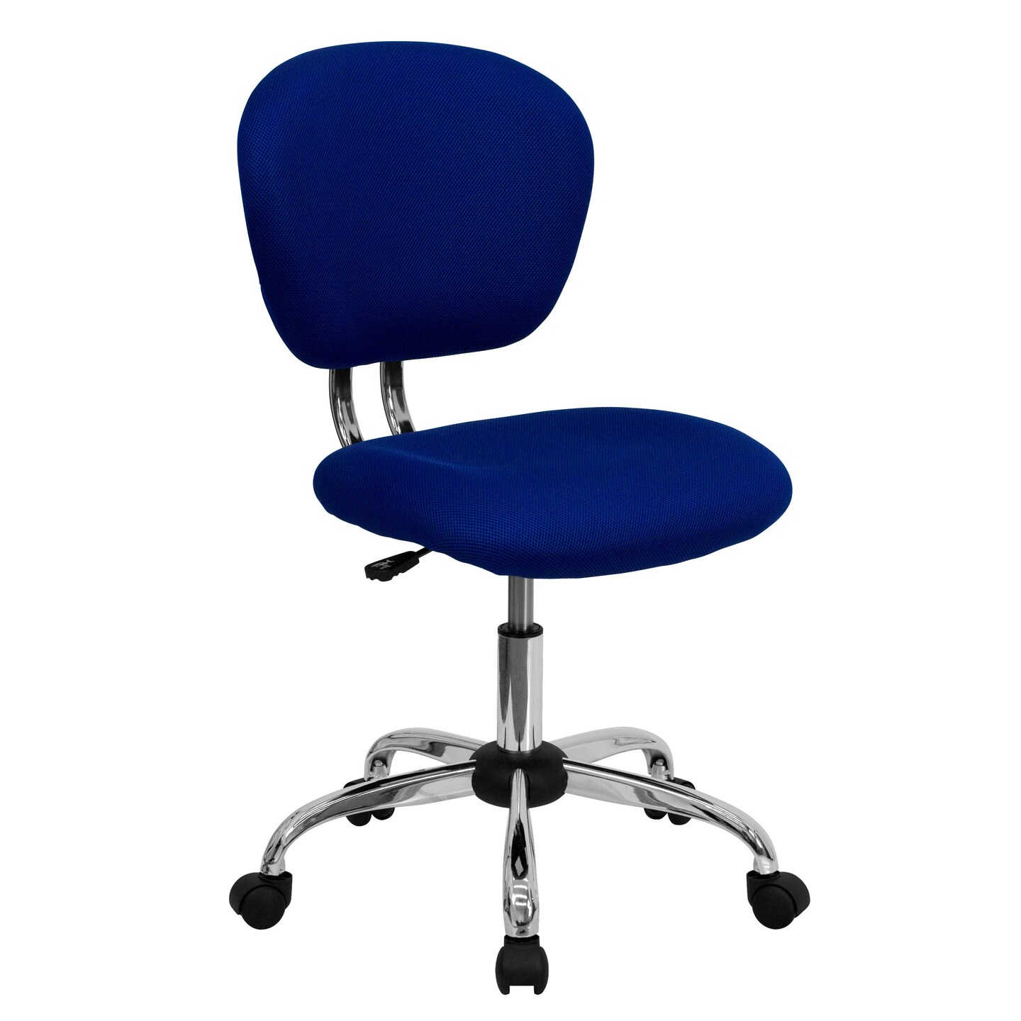 Emma and Oliver Mid-Back Mesh Padded Swivel Task Office Chair with Chrome Base
