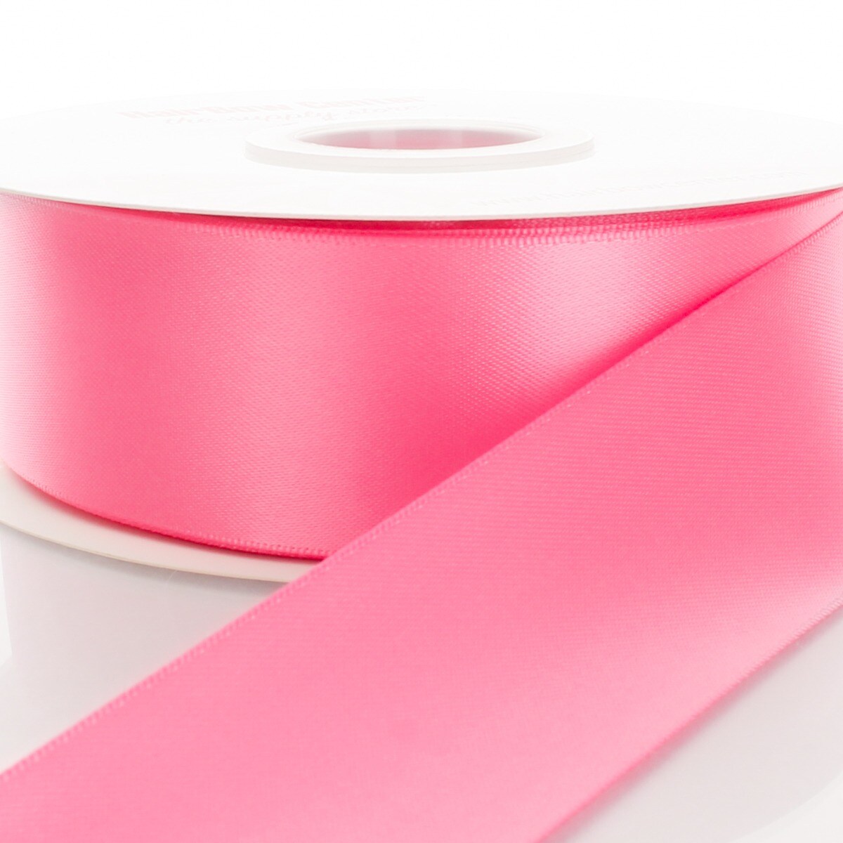 2.25&#x22; Double Faced Satin Ribbon 156 Hot Pink 25yd