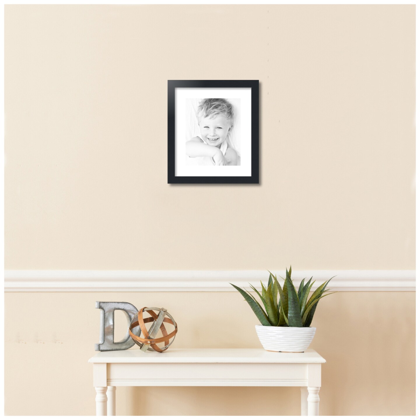ArtToFrames 12.5x15&#x22; Matted Picture Frame with 8.5x11&#x22; Single Mat Photo Opening Framed in 1.25&#x22; Black and 2&#x22; Mat (FWM-3926-12.5x15)