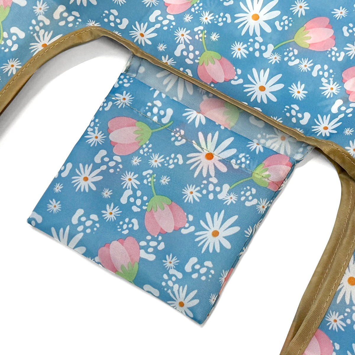 Wrapables JoliBag Collection Reusable Shopping Bag (Set of 2), Daisy Party