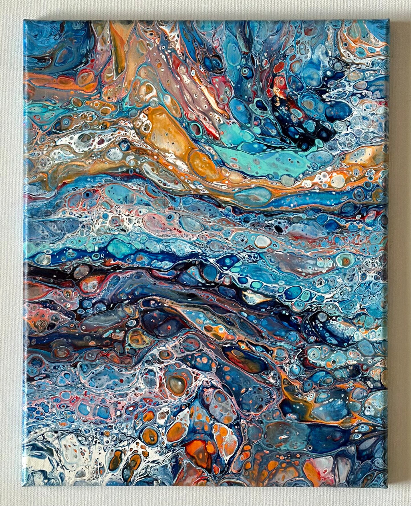 Acrylic high quality Pour Painting 11x14