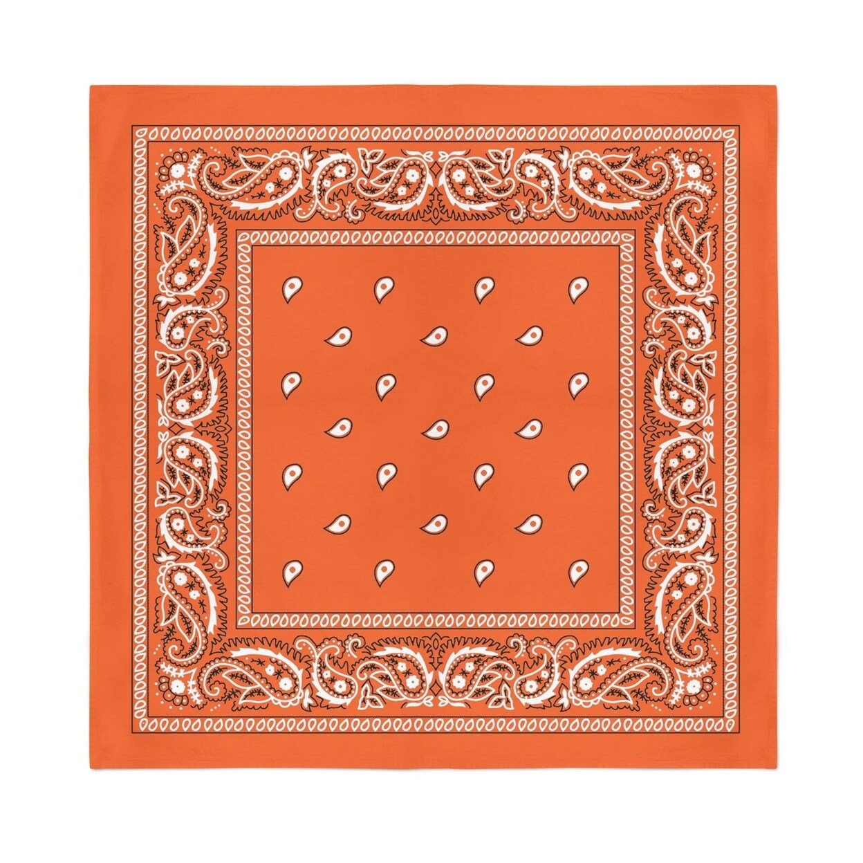 12-Pack 100% Cotton Paisley Bandanas For Men Women 22X22 Inch Bulk Style