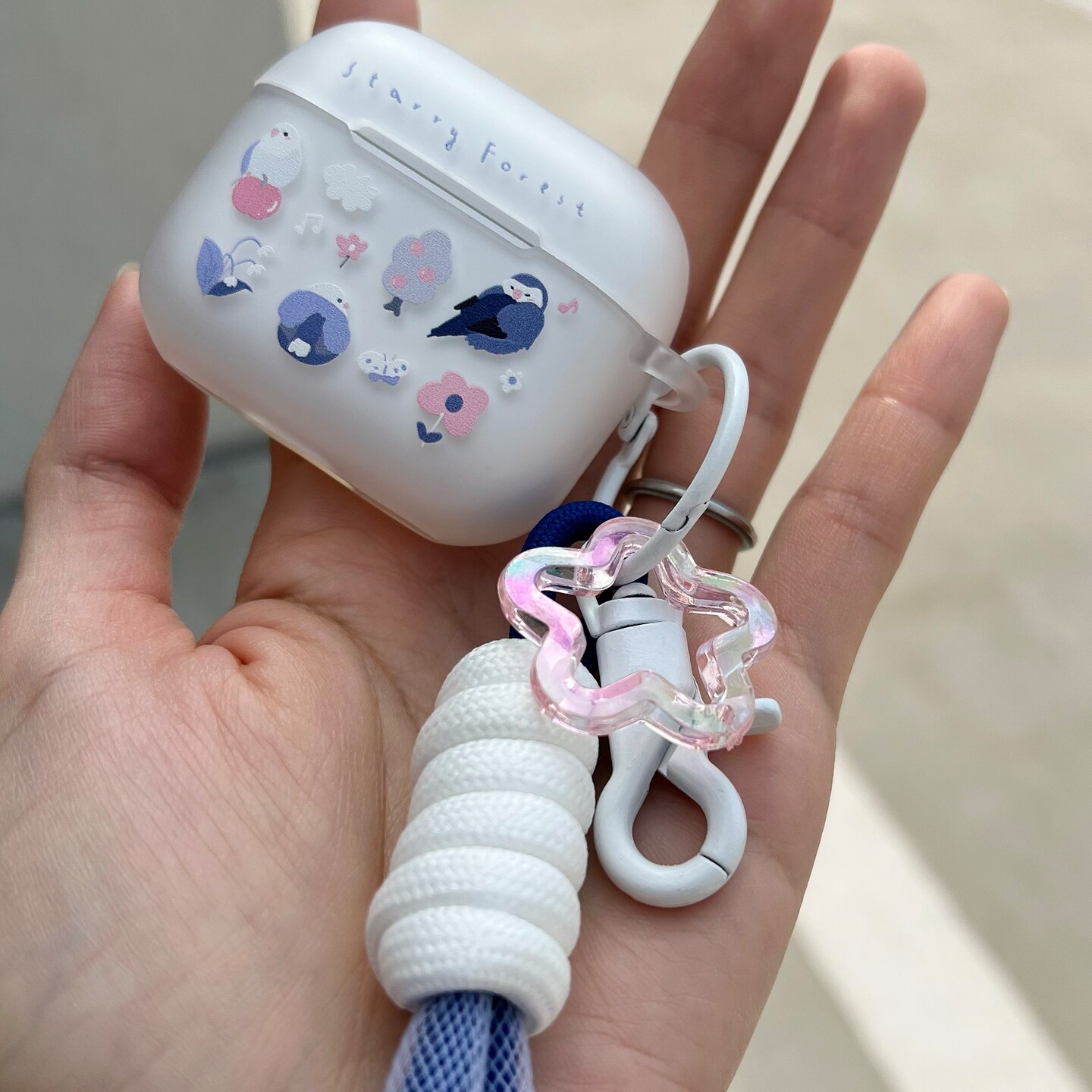 Starry Forest Cute Birds Case for AirPods 1 2 3 pro pro2