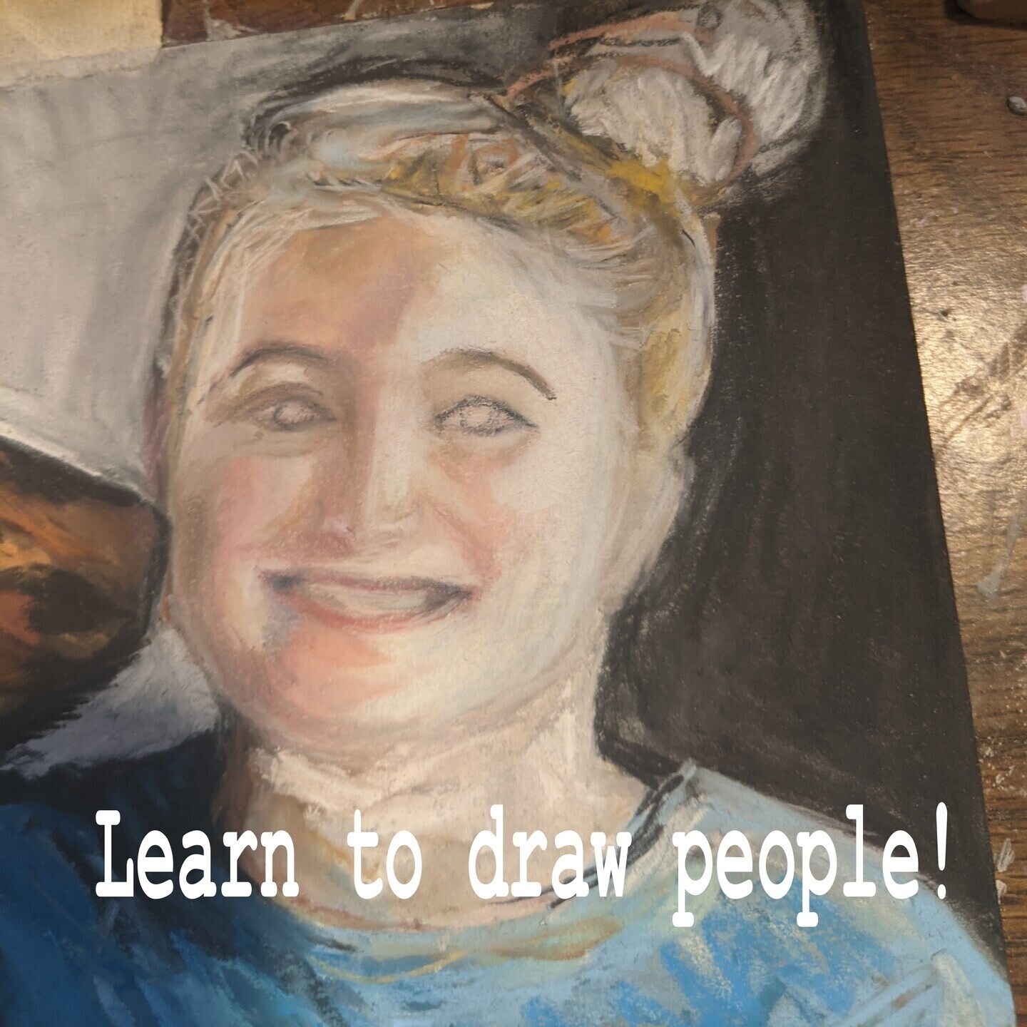 How-To name is How to draw a portrait using soft hard pastels