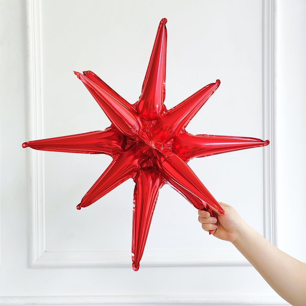 Red and Black Silver Balloon Arch Garland kit 150Pcs Red and Black Latex Chrome Silver and Crown Star Mylar Balloons for Birthday Graduation Party Decorations (Red Black Silver)