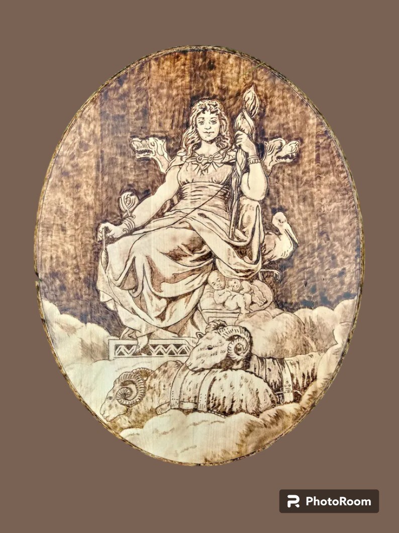 Frigg Statue - Norse Pagan - Norse Pagan Altar - Norse Goddess - Viking Art - Gift for him - For her - Norse Pagan Decor - Frigg Artwork