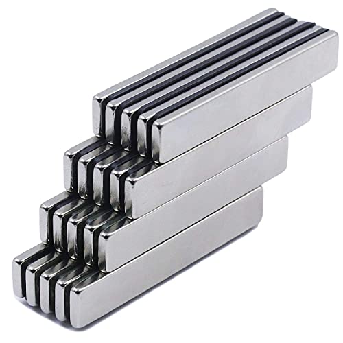 24 Pieces Powerful Neodymium Bar Magnets, Rare Earth Metal Neodymium Magnet - 60 x 10 x 3 mm,