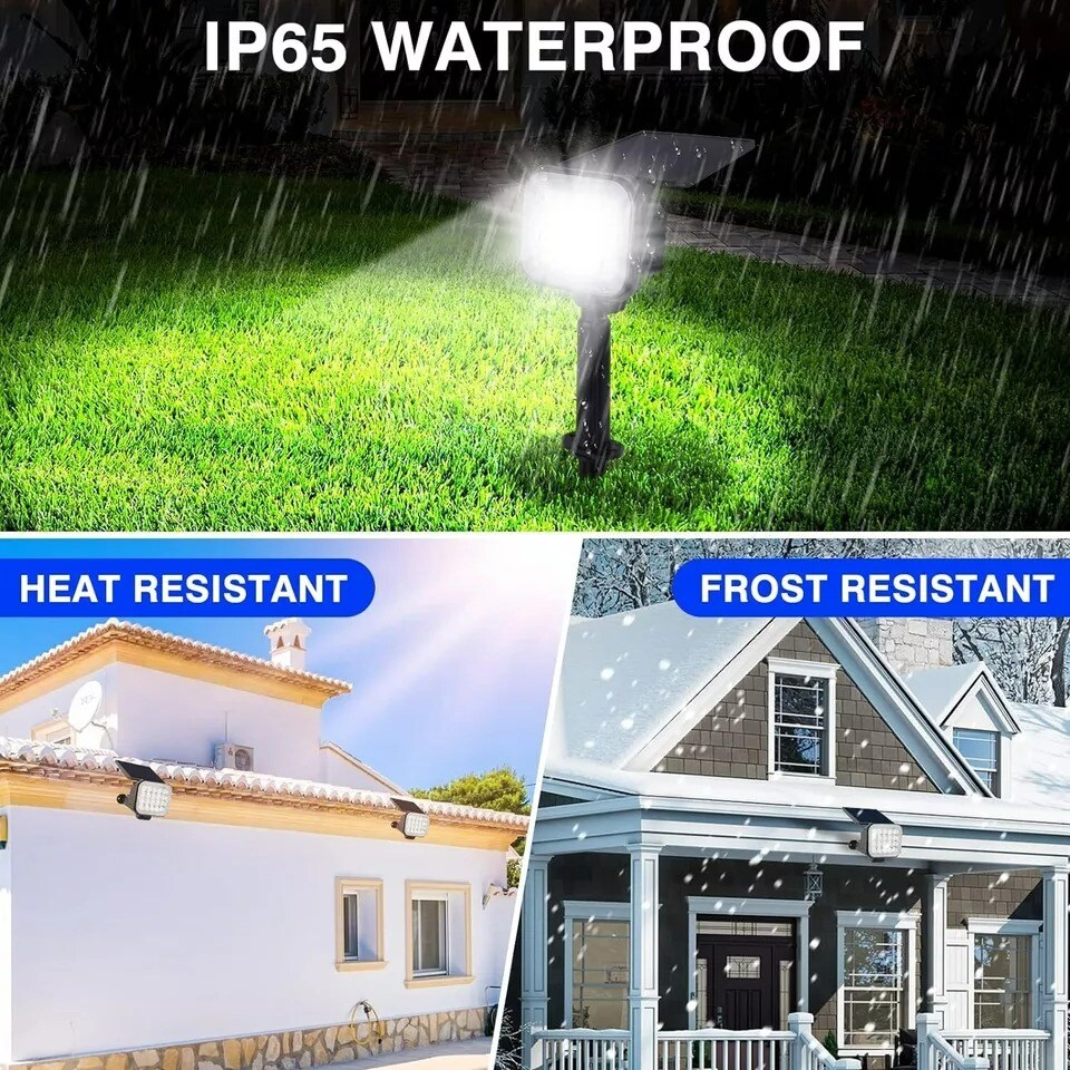 T-SUN 6Pack Solar Power Outdoor Spot Light Landscape Garden Pathway Lights