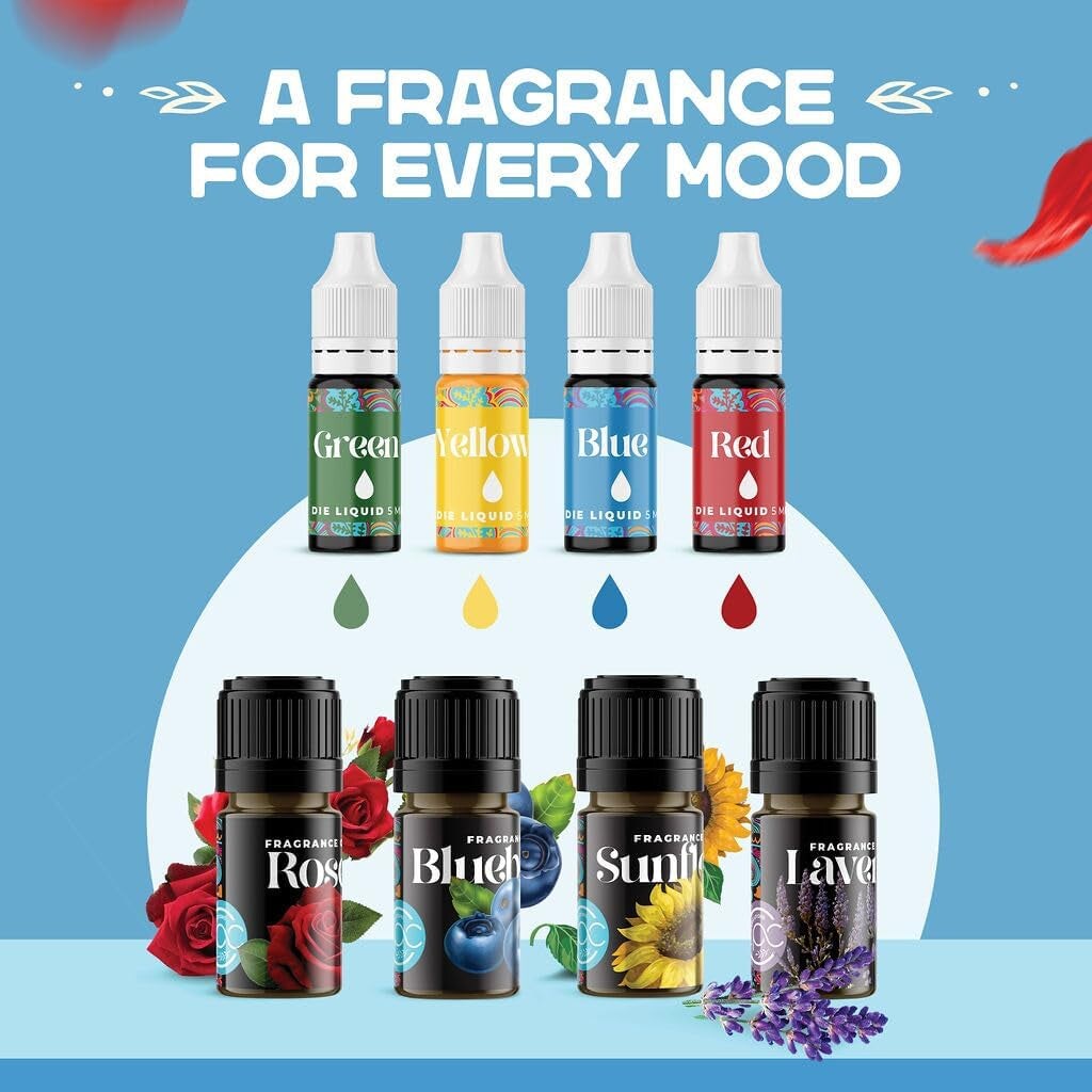 Soap Making Kit - Soap Making Supplies Melt and Pour - DIY Set for Adults and Kids, Includes Soap Base, Silicone Molds, Fragrances, Rose and Lavender Petals