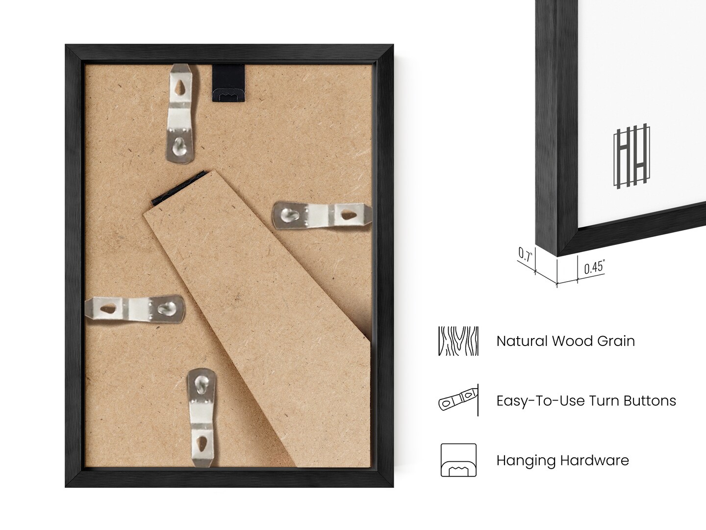 Haus and Hues Aluminum Metal Picture Frames
