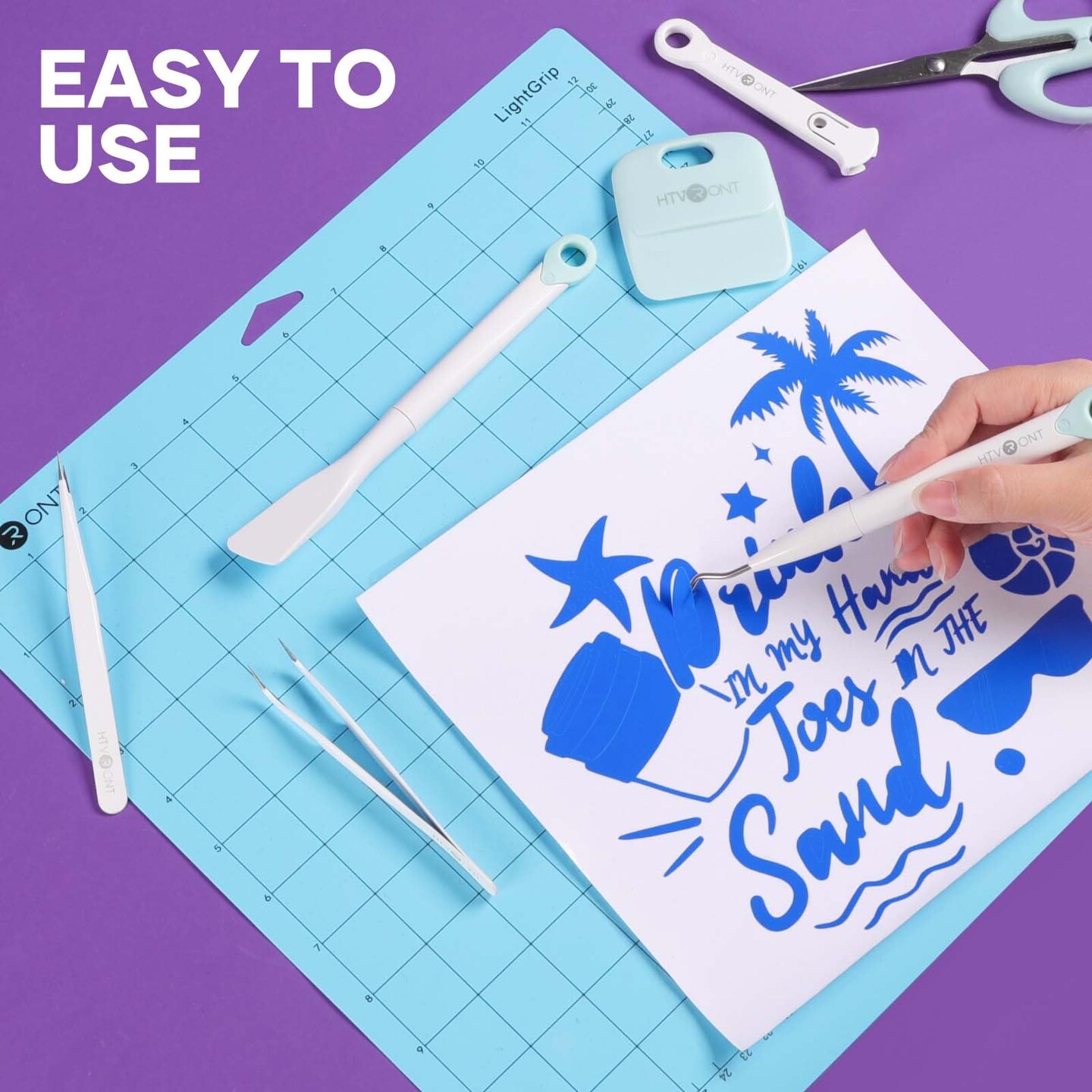 Weeding Tools for Vinyl - 6 Pieces Craft Weeding Basic Tool Set, Protable Vinyl Weeding Tool Kit for Iron-on Project, HTV Vinyl, Permanent Vinyl, Vinyl Tool Kit for Cricut Cutting Machine