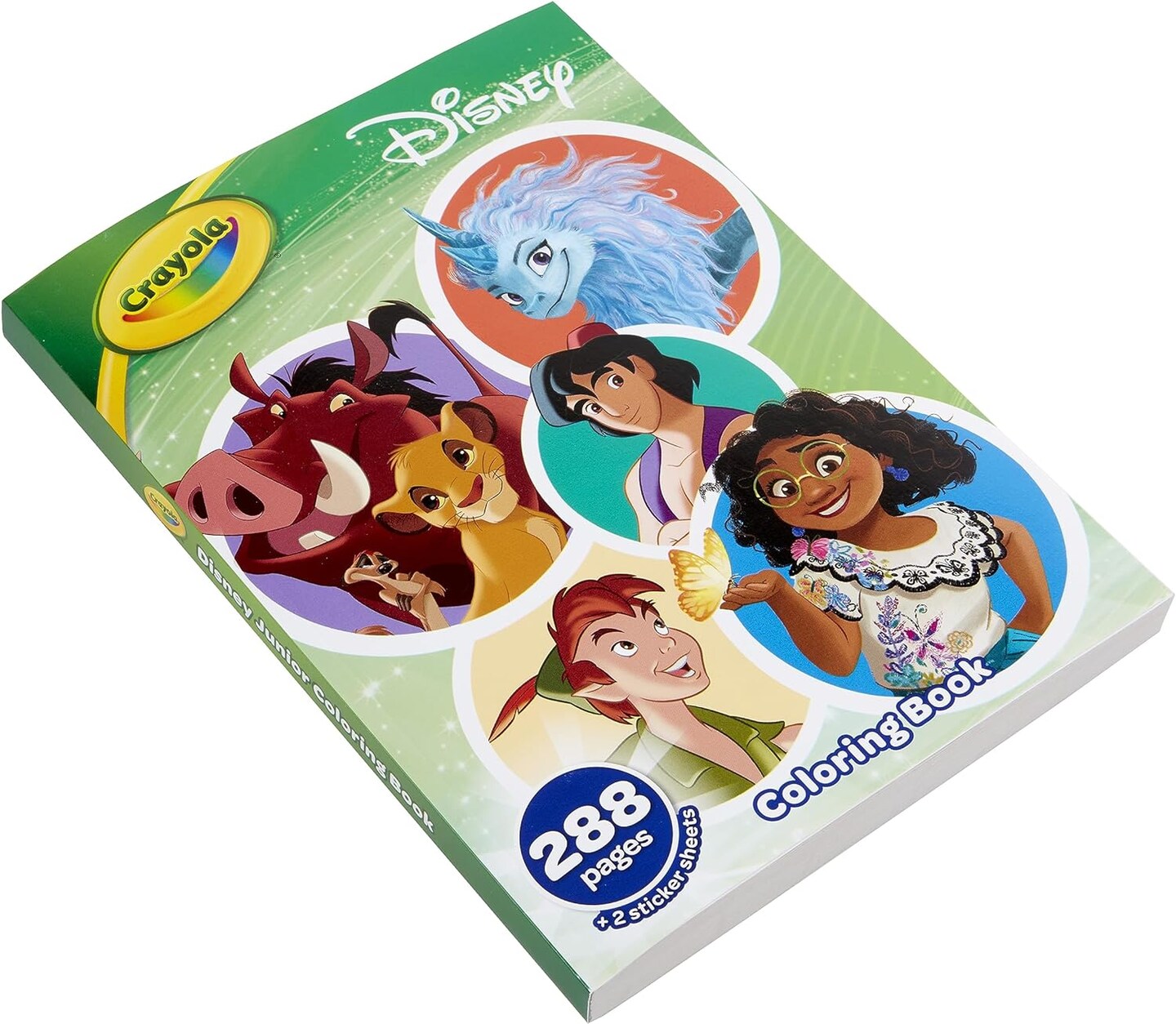 288pg Disney Animation Coloring Book with Sticker Sheets, Gift for Girls &#x26; Boys, Ages 3+