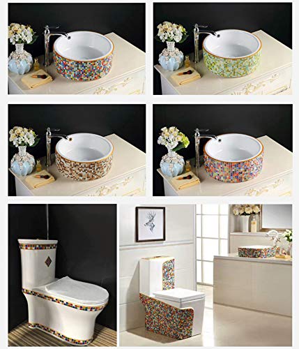 Tiles Mixed Color Glass Tiles Shine Crystal Mosaic Glass Pieces Bulk Square Glitter Crystal Mosaic Tiles for Home Decoration or DIY Crafts 200g,1x1 cm