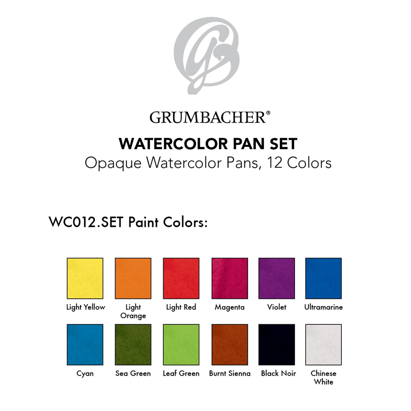 Grumbacher&#xAE; Opaque Watercolors, 12 Pans