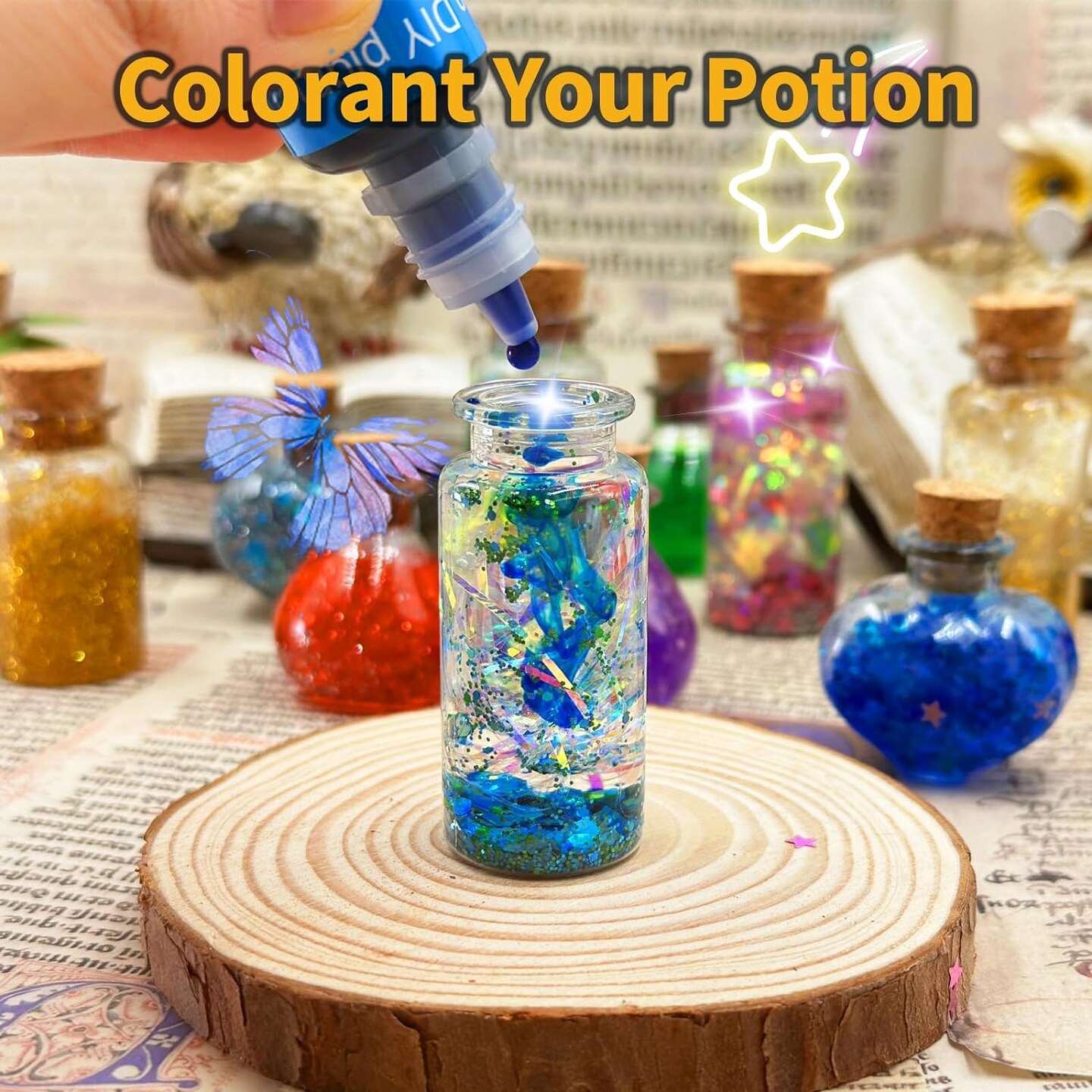 Freezing Magic Potion Kits for Kids: DIY Create 24 Bottles Gradient Potions, Creative Art Craft Kit for Girls. Fun Birthday Gift Toys for Girls: 6 7 8 9 10