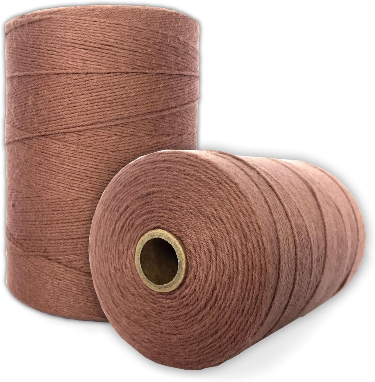 Durable Loom Warp Thread (Natural/Off White), One Spool, 8/4 Warp Yarn (800 Yards), Perfect for Weaving: Carpet, Tapestry, Rug, Blanket or Pattern - Warping Thread for Any Loom