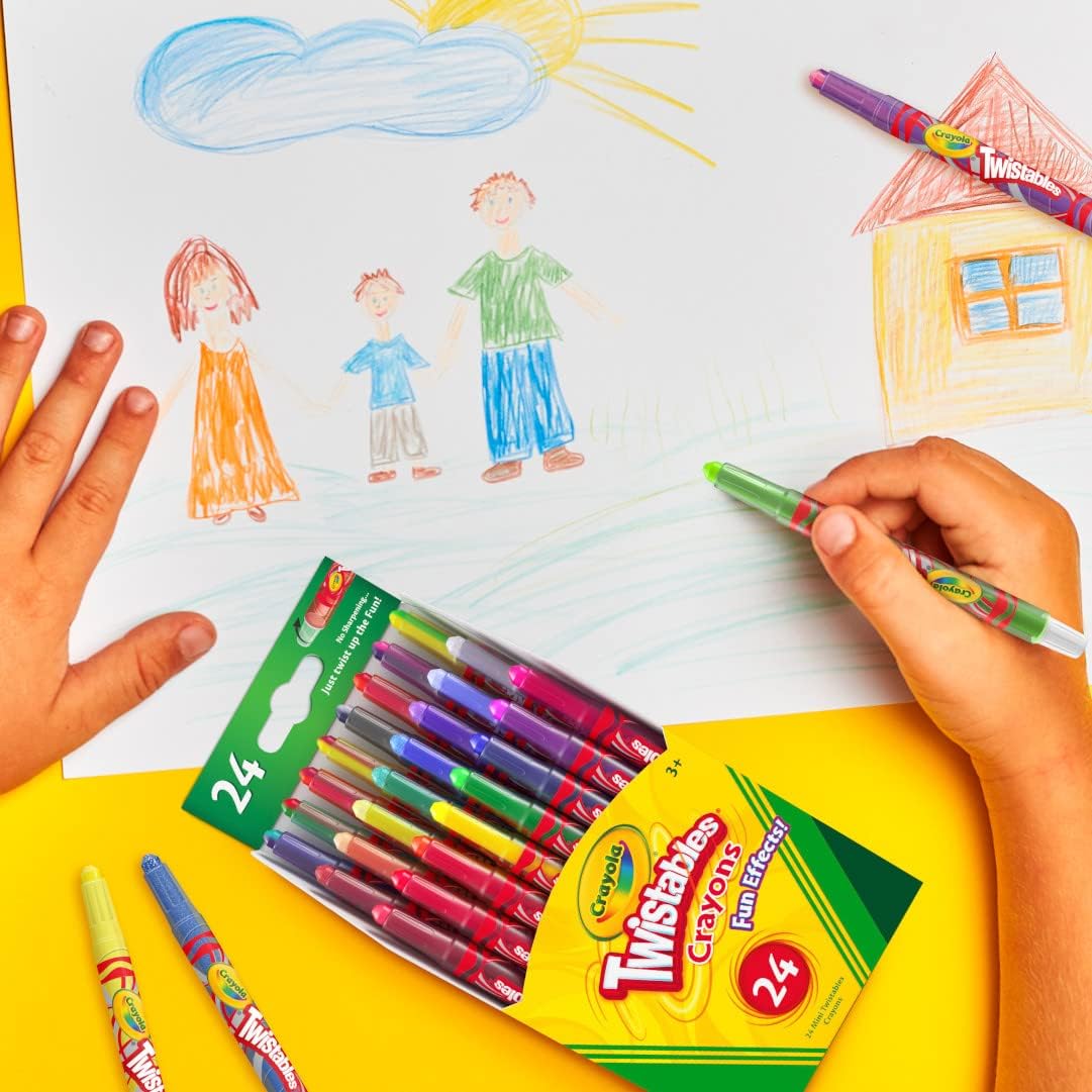 Twistable Crayons: A Fun Gift for Kids with 24 Count and Fun Effects