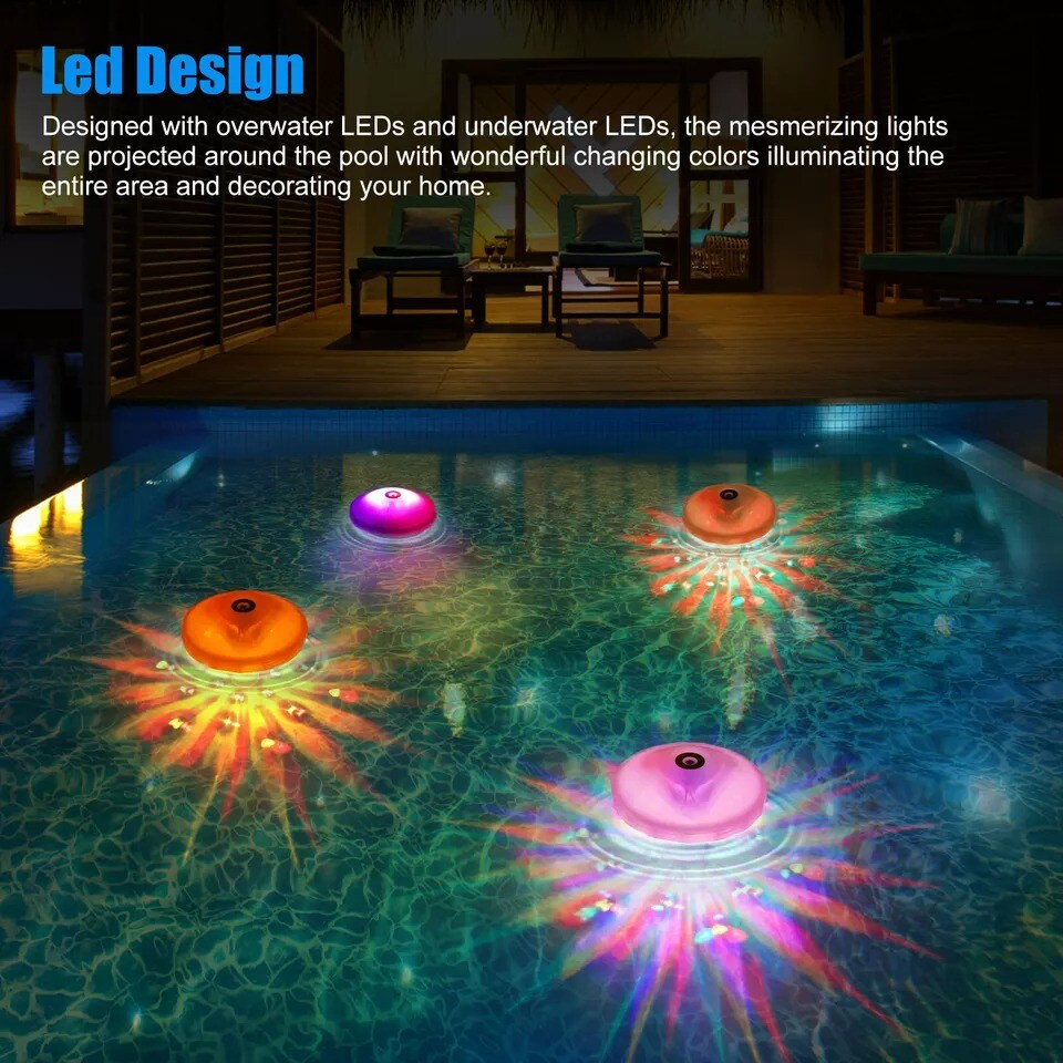 6 LED Solar Power String Lights Outdoor Patio Pathway Decor Mushroom Fairy Lamp