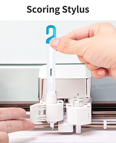 6 Pieces Basic Tools Set for Cricut, Precision Craft Vinyl Tool Kit, Scoring Stylus/Weeder/, Scraper/Spatula/Tweezers/Scissors for Vinyl,Paper & Iron-on Projects,Colored