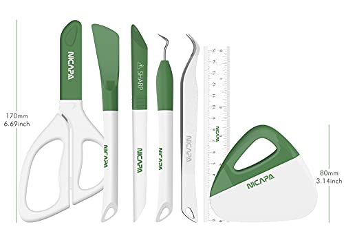 Basic Tool Set Craft Weeding Vinyl Cardstock Crafting Tools Kit for Silhouette/Siser/Oracal
