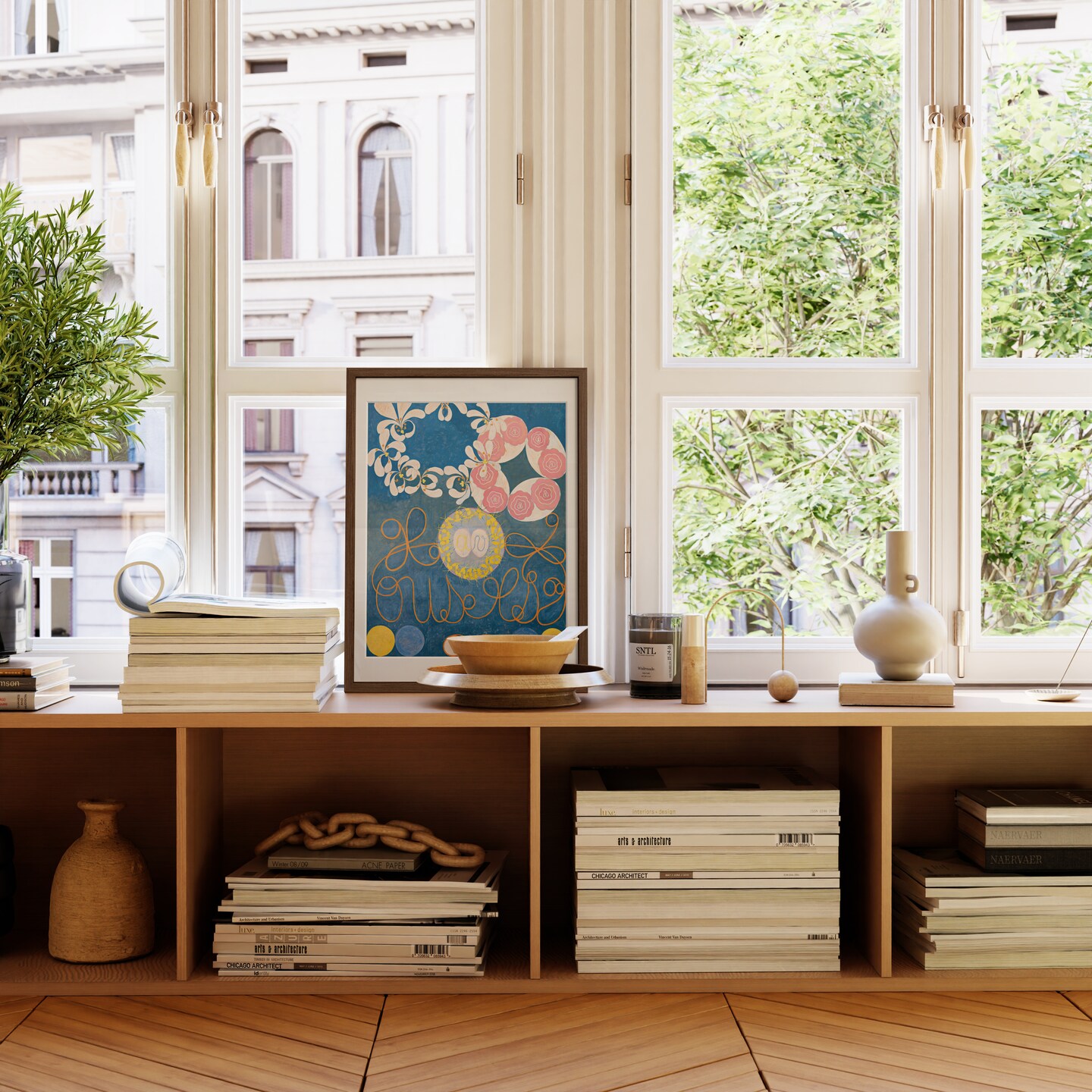 Haus and Hues Oak Wood Picture Frames Matted with Real Glass