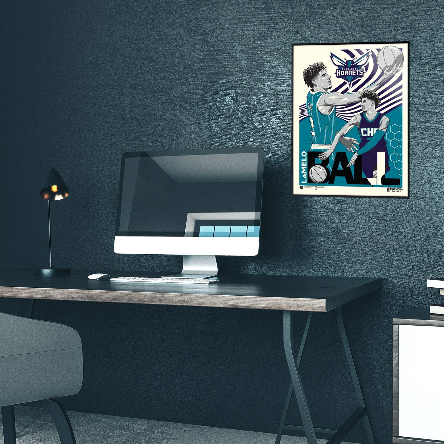 Phenom Gallery Charlotte Hornets LaMelo Ball 18" x 24" Serigraph