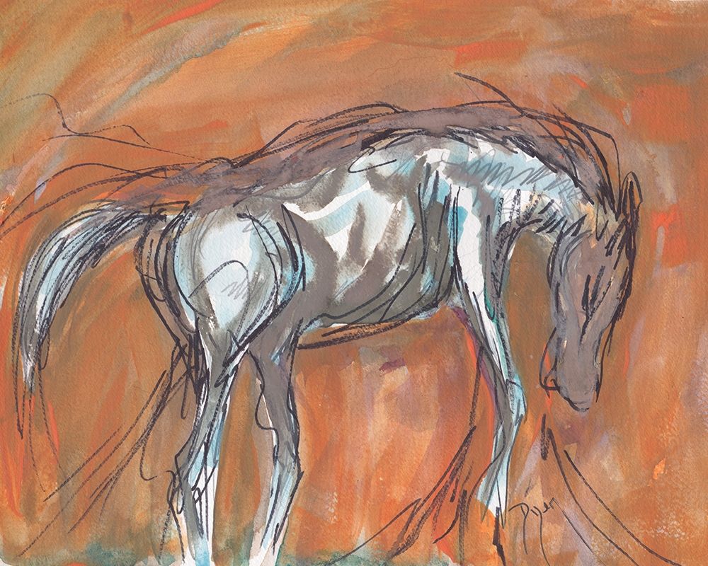 Southwest Horse Poster Print by Beverly Dyer # BDRC212