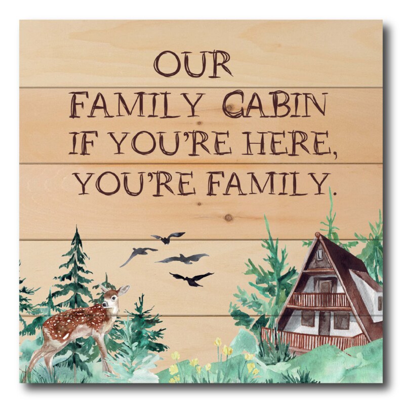 Lake Life Rustic 13x13 Wall Art