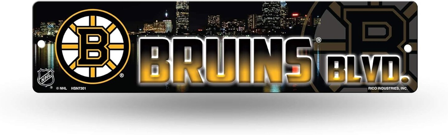 Rico Industries Bruins 16-Inch Plastic Street Sign D&#xE9;cor