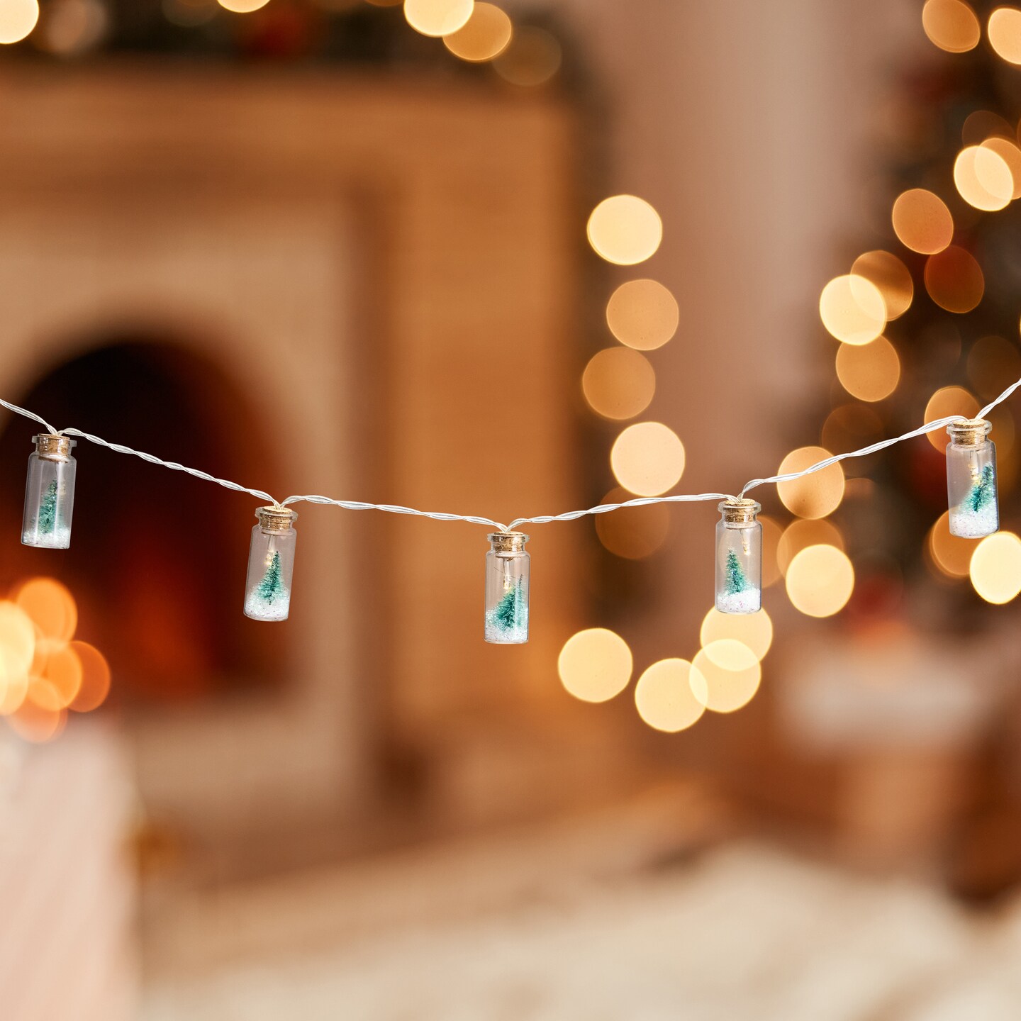 Northlight 10-Count Tree in a Bottle Christmas String Lights - LED Warm White - 3&#x27; Clear Wire