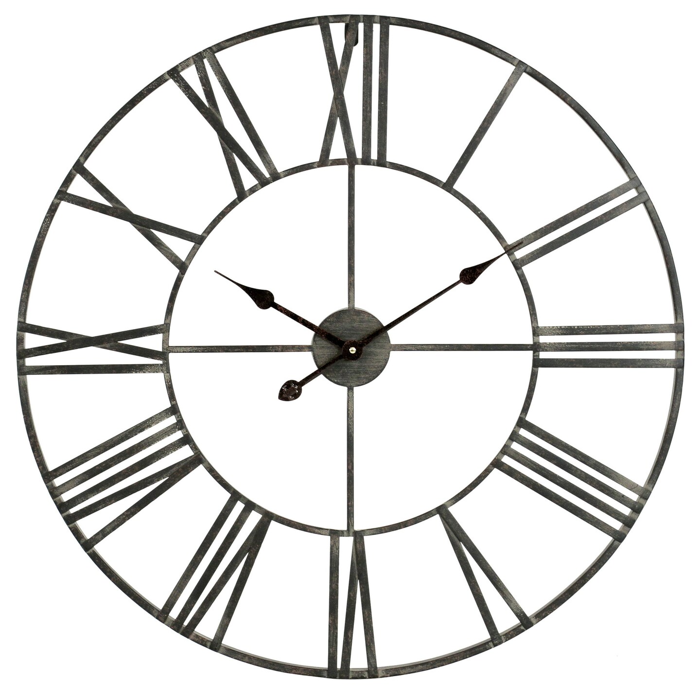 Solange Round Metal Wall Clock - 30&#x22; Gray